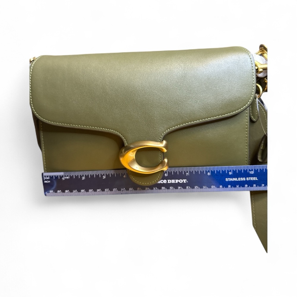 Coach BNWT TABBY Olive Green Leather Shoulder Bag - Picture 8 of 11